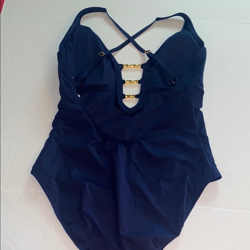 Bleu Rod Beattie Navy blue one piece swimsuit - Picture 8 of 10